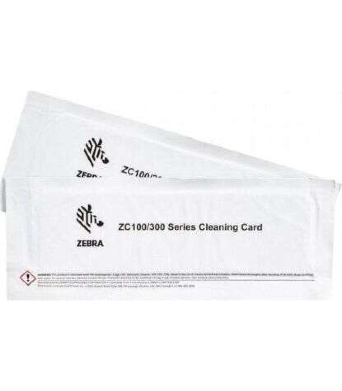 Zebra ZC100/ZC300 Kit de 2 Tarjetas de Limpieza Originales