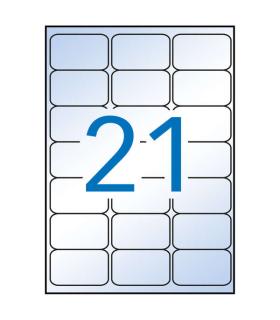 Apli Etiquetas Transparentes Permanentes 63.5 x 38.1mm 10 Hojas