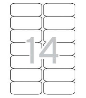 Apli Etiquetas Translucidas Resistentes Intemperie 99.1 x 38.1mm 20 Hojas