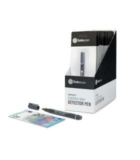 Safescan 30 Expositor de 10 Boligrafos Detectores de Billetes Falsos - Verificacion en 2 Segundos - Tinta con Base de Yodo