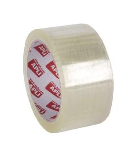 Apli Precinto Solvente Transparente - PVC - Extrafuerte - Sin Ruido - 48 mm x 66 m 32 ?m Pack de 36