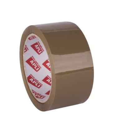 Apli Precinto Acrilico Marron - PP - Brillante - 48 mm x 66 m 25 ?m Pack de 36