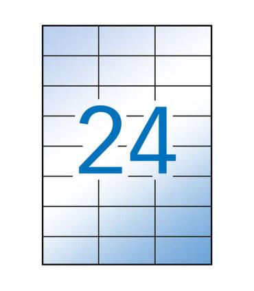 Apli Etiquetas Translucidas Resistentes Intemperie 70.0 x 37.0mm 100 Hojas