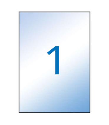 Apli Etiquetas Translucidas Resistentes Intemperie 210.0 x 297.0mm 100 Hojas