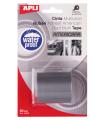 Apli Cinta Americana Multiusos - 50mm x 5m - Resistente al Agua y a la Intemperie - Adhesivo Fuerte y Duradero - Gris