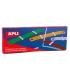 Apli Fasteners de Plastico con Lengüeta - Tamaño 90x12mm - Cierre Compresor - Colores Surtidos - Ideal para Organizar Papel