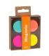 Apli Fluor Collection Imanes - Caja Kraft con 4 Imanes Fluorescentes Surtidos - Recambio para Expositor 15146