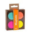 Apli Fluor Collection Imanes - Caja Kraft con 4 Imanes Fluorescentes Surtidos - Recambio para Expositor 15146