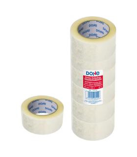 Dohe Pack de 6 Precintos de Polipropileno - Medidas 48mm x 66m - Transparente