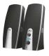 Trust MiLa Altavoces USB 2.0 10W - Entrada y Salida Jack 3.5mm - Cable de 1.20m - Color Negro/Plata