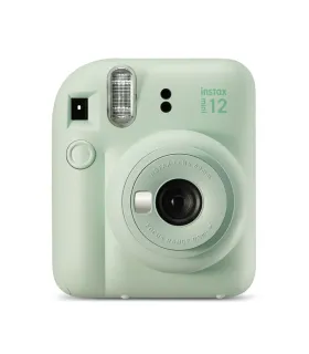 Fujifilm Instax Mini 12 Mint Green Camara Instantanea - Tamaño de Imagen 62x46mm - Flash Auto - Exposicion Automatica - Mini Esp