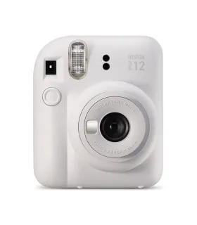 Fujifilm Instax Mini 12 Clay White Camara Instantanea - Tamaño de Imagen 62x46mm - Flash Auto - Exposicion Automatica - Mini Esp