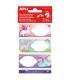 Apli Etiquetas Adhesivas Escolares Unicornios - Tamaño 81x36mm - 9 Etiquetas (3 por Diseño) - Adhesivo Permanente de Alta Calida