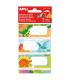 Apli Etiquetas Adhesivas Escolares Dinosaurios - Tamaño 81x36mm - 9 Etiquetas de Adhesivo Permanente de Alta Calidad - Ideal..