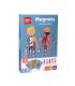 Apli Juego Magnetico del Cuerpo Humano - 1 Escenario Imantado 28 x 18 cm - 63 Fichas con Partes del Cupoer Humano