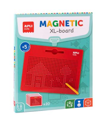 Apli Pizarra Magnetica XL - Superficie de Escritura Amplia - Iman Integrado para Sujetar Notas y Documentos - Marco de Aluminio.