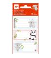 Apli Etiquetas Adhesivas Escolares Koala - Tamaño 81x36mm - 9 Etiquetas por Bolsa - Adhesivo Permanente de Alta Calidad - Color 