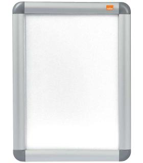 Nobo Marco Publicitario Tamaño A4 con Proteccion de PVC Antirreflectante y Resistente a la Intemperie - Marco de Aluminio Elegan