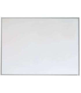 Nobo Pizarra Blanca Magnetica Pequeña con Marco de Aluminio 585x430mm - Borrado en Seco - Almohadillas Adhesivas - Ideal para Of