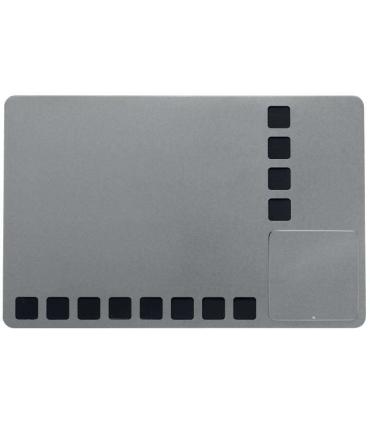 Nobo Pizarra Blanca Magnetica Pequeña con Cuadriculas de Espuma para Fijar Notas - 610x390mm - Multifuncional y sin Marco - Colo