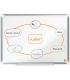 Nobo Premium Plus Pizarra Magnetica de Acero Lacado 600x450mm - Montaje en Esquinas - Superficie de Borrado Facil - Color Blanco