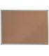 Nobo Essence Tablero de Anuncios de Corcho 600x450mm - Montaje en Esquinas - Superficie de Corcho - Marco de Aluminio Anodizado.