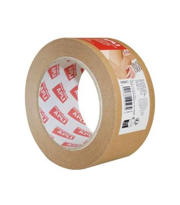 Apli Cinta Adhesiva Kraft 48mmx50m - Alta Adherencia - Respetuosa con el Medio Ambiente - Adhesivo de Caucho Natural - Color Mar