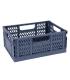 Apli Up North Pack de 2 Cajas de Plastico Plegables y Apilables - Tamaño 290x210x120mm - Ideal para Herramientas, Juguetes, Cola