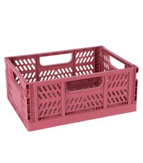 Apli Up North Pack de 2 Cajas de Plastico Plegables y Apilables - Tamaño 290x210x120mm - Ideal para Herramientas, Juguetes, Cola