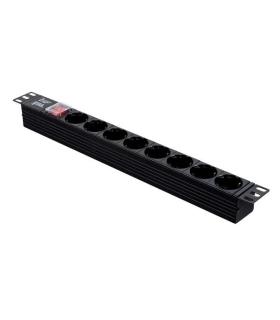 Aiten Data Regleta 8 Schukos para Rack 19" 1U