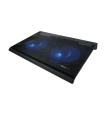 Trust Base de Refrigeracion para Portatil hasta 17.3" USB - Iluminacion LED Azul - 2 Ventiladores de 125mm - 800 RPM - 360 x 280