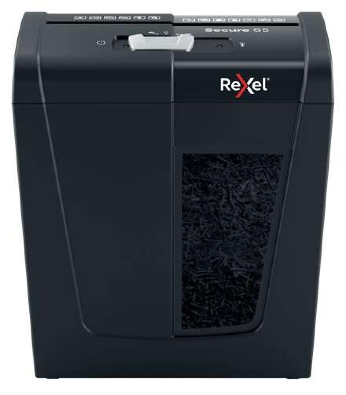 Rexel Secure S5 Destructora de Papel Manual Corte en Tiras - Destruye hasta 5 Hojas - 10L