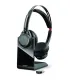 Plantronics Voyager Focus UC B825 Auriculares con Microfono Bluetooth 4.0 - Alcance hasta 30m - Autonomia hasta 12h - Base de Ca