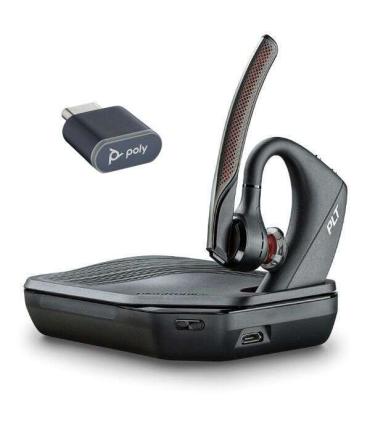 Plantronics Voyager 5200-V2 UC Auricular Monoaural con Microfono Bluetooth 5.2 - Alcance hasta 50m con Dongle - Autonomia hasta.