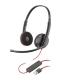 Plantronics Blackwire C3220 USB-A Auriculares con Microfono - Almohadillas Acolchadas - Controles en Cable - Color Negro