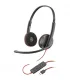 Plantronics Blackwire C3220 USB-C Auriculares con Microfono - Almohadillas Acolchadas - Controles en Cable - Color Negro