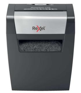 Rexel Destructora Papel Momentum x406 - P4, Corte Confeti 4x30mm - Funcionamiento Ininterrumpido 3 Minutos - Papelera 15L - Negr