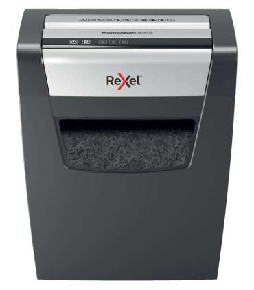 Rexel Momentum x312 Destructora de Papel - Corte Confeti 5x42mm - Funcionamiento Ininterrumpido 6 Minutos - Negro
