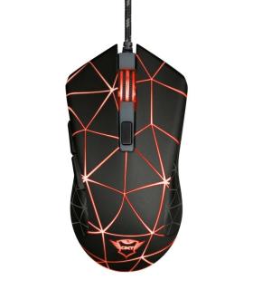 Trust Gaming GXT 133 Locx Raton USB 4000dpi - 6 Botones - Iluminacion LED - Cable Trenzado de 1.80m - Uso Ambidiestro - Color Ne