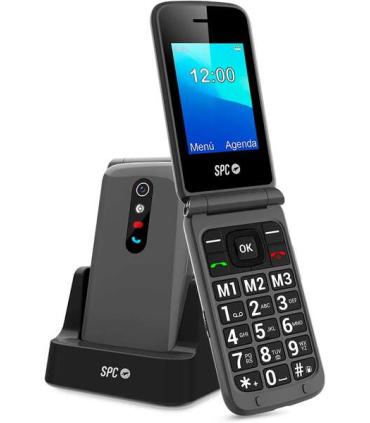 SPC Telefono Movil Boton SOS - de Tapa para Personas Mayores - Boton de Emergencias - Botones y Teclas Grandes - Ayuda Inteligen