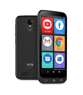 SPC Zeus 4G Pro Smartphone 5.5" - Especial para Personas Mayores - Boton SOS - Capacidad 64GB - 4GB de RAM - Color Negro