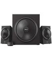 Trust Yuri Sistema de Altavoces 2.1 120W - Subwoofer 30W - Control de Bajos - Cable de 1.50m - Color Negro