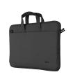 Trust Bologna Maletin para Portatil hasta 16" - Fabricado con Materiales Reciclados - Compartimento Exterior - Acolchado - Asa y