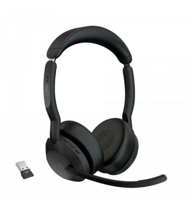 Jabra Evolve2 55 MS Stereo Auriculares con Microfono Bluetooth - Cancelacion de Ruido - Autonomia hasta 18h - Diadema Ajustable.