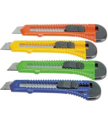 Bismark Cutter Grande Retractil - Empuñadura de Plastico - Bloqueo de Seguridad Pack de 24