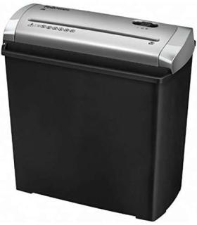 Fellowes Trito 2S Destructora de Papel Manual Corte en Tiras - Destruye hasta 5 Hojas - 11 Litros - Color Negro/Gris