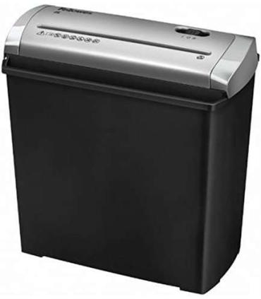 Fellowes Trito 2S Destructora de Papel Manual Corte en Tiras - Destruye hasta 5 Hojas - 11 Litros - Color Negro/Gris