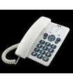 SPC Original Telefono Fijo Teclas Extragrandes - Diferentes Niveles de Timbre - 3 Memorias Directas - Para Mesa y Pared - Color 