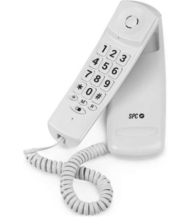 SPC Original Lite 2 Telefono Fijo - sin Pilas - sin Conexion a la Luz - Indicador Luminoso - 10 Memorias Indirectas - Compacto..