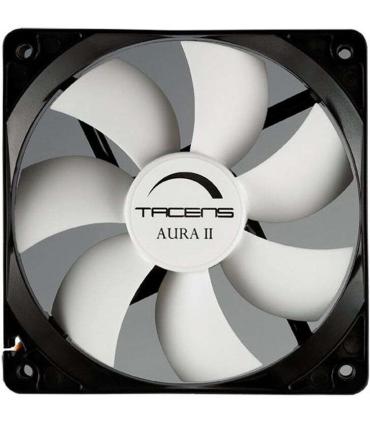 Tacens Aura II Ventilador 120mm - Carcasa Negra, Aspas Blancas - Velocidad Max. 1200rpm